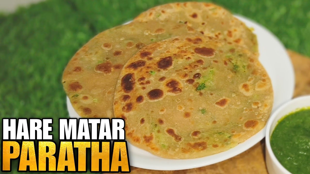 Hare matar ke bahut hi jyada aasan chatpate se chatkare dar paraathe/  matar paratha recipe.