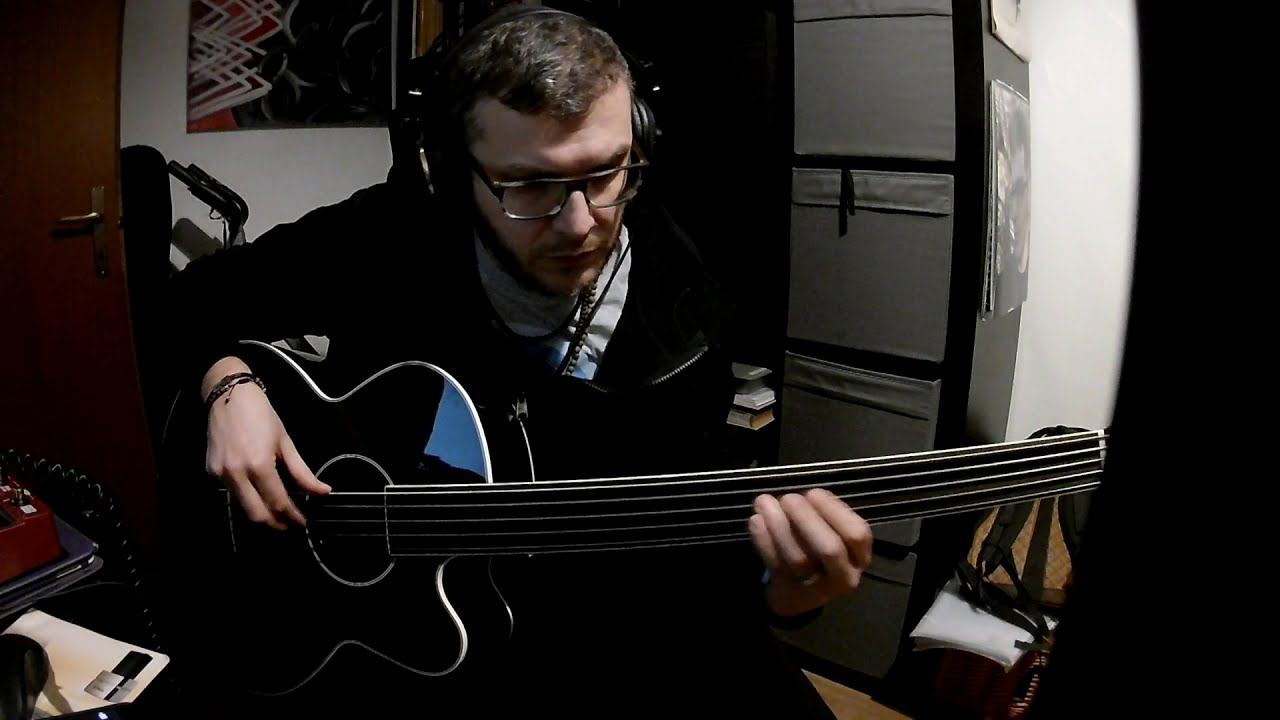 Smooth jazz bass Acoustic fretless solo Harley Benton B-35
