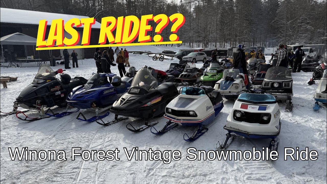 Last Ride of the Season? | Winona Forest Vintage Snowmobile Ride 2026