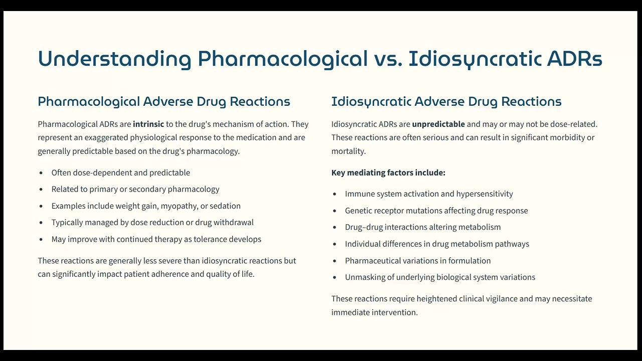 Rational Drug Selection and ADRs
