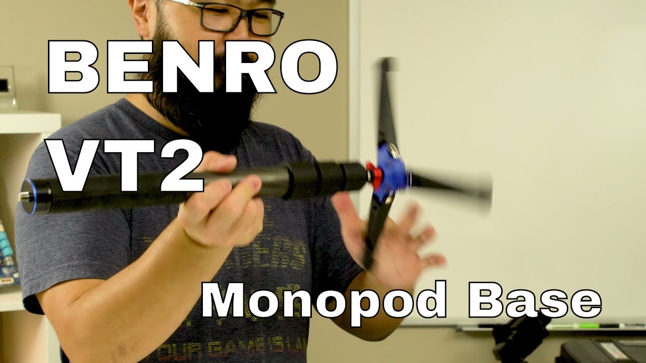 Benro VT2 Three Footed Monopod Base Unboxed and Setup
