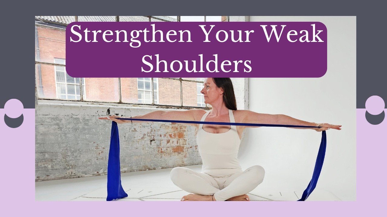 6-Min Resistance Band Workout for Weak Shoulders | Pilates Strength