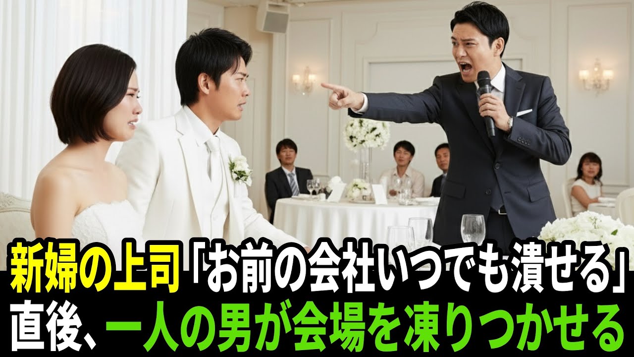 【人生逆転】「お前の会社など潰せる」と侮辱された町工場の青年。結婚式で立ち上がった男の一言に会場が凍りついた