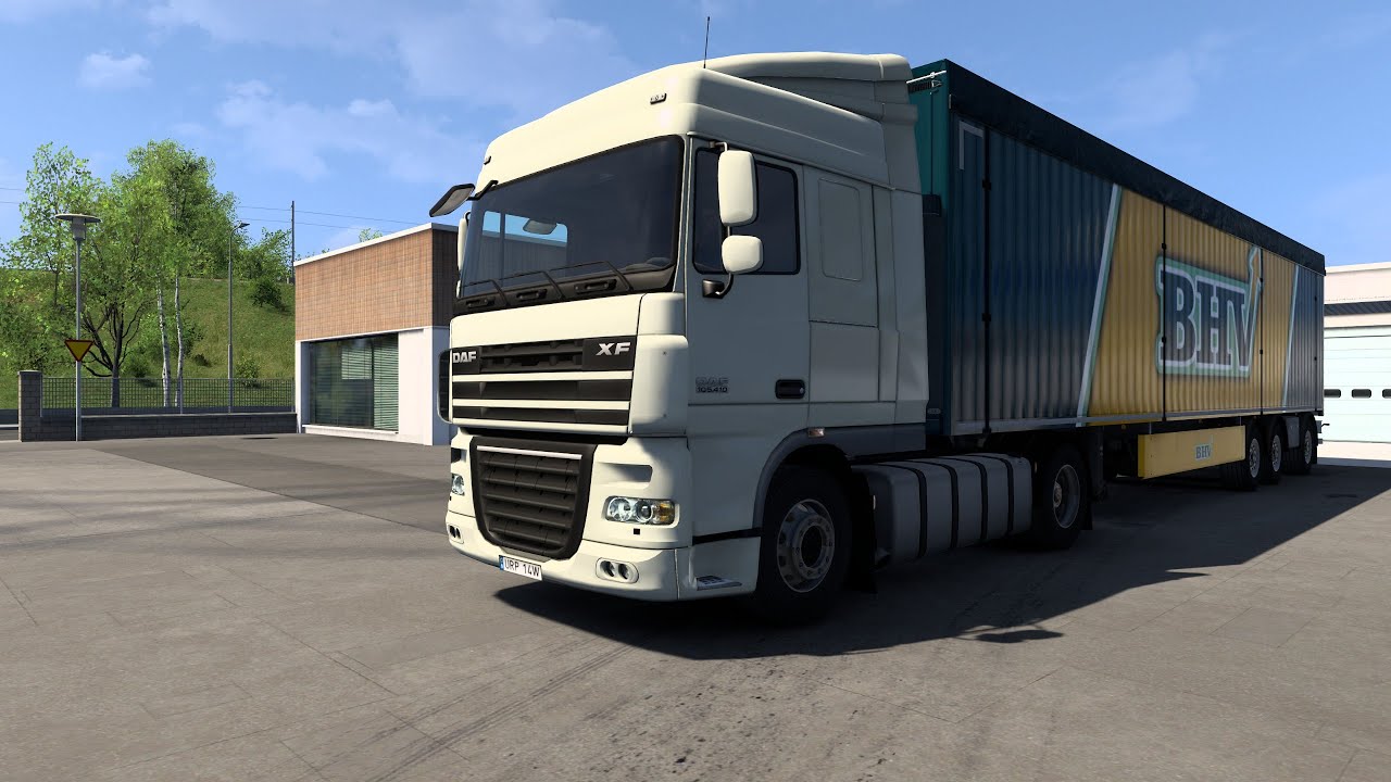 DAF XF105 Space Cab Plus 機車(9公噸) 延雪平 至 腓特烈港 #ets2 #歐卡2  #eurotrucksimulator2  #歐洲卡車模擬2