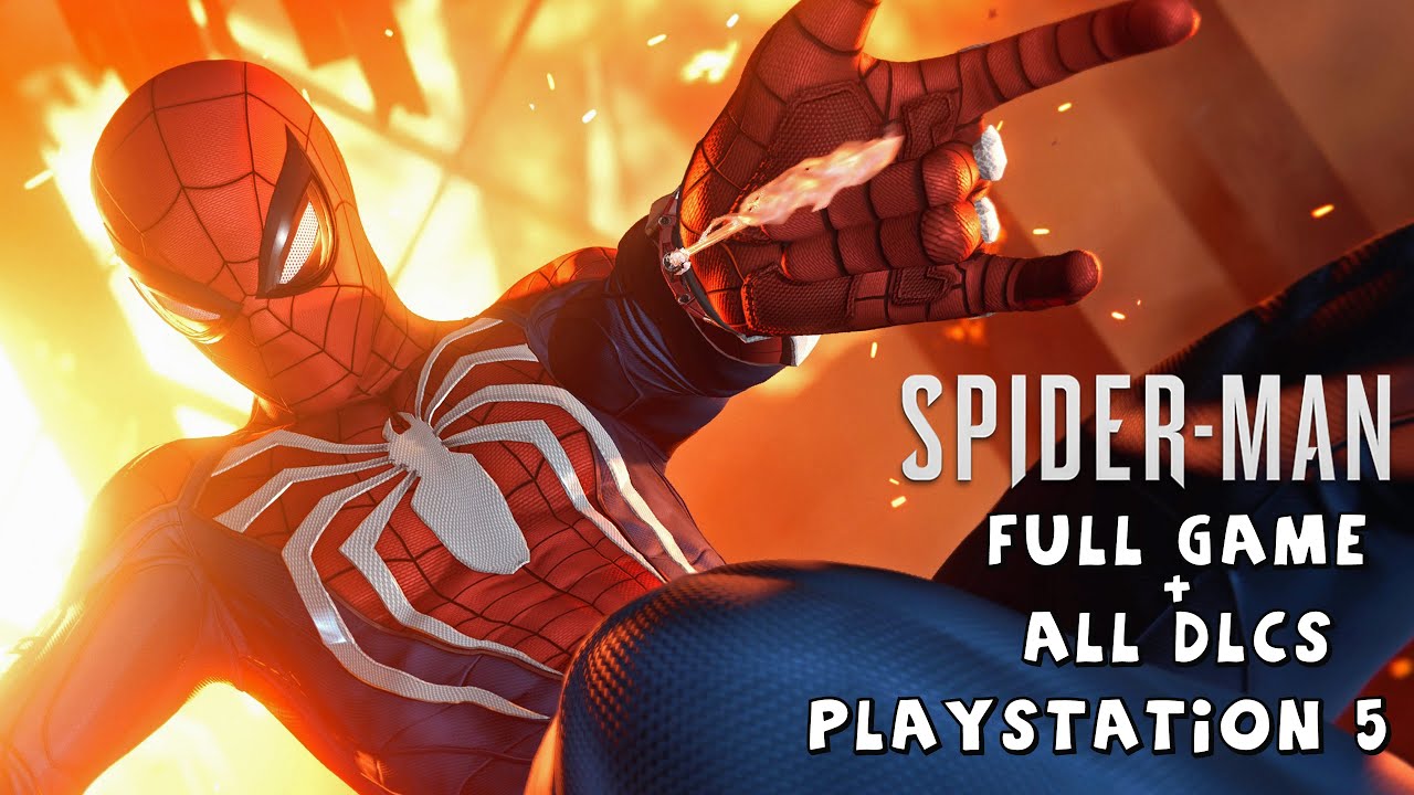 Spider-Man - [FULL GAME + ALL 3 DLCS - 100%] - PLAYSTATION 5 (60FPS) - No Commentary