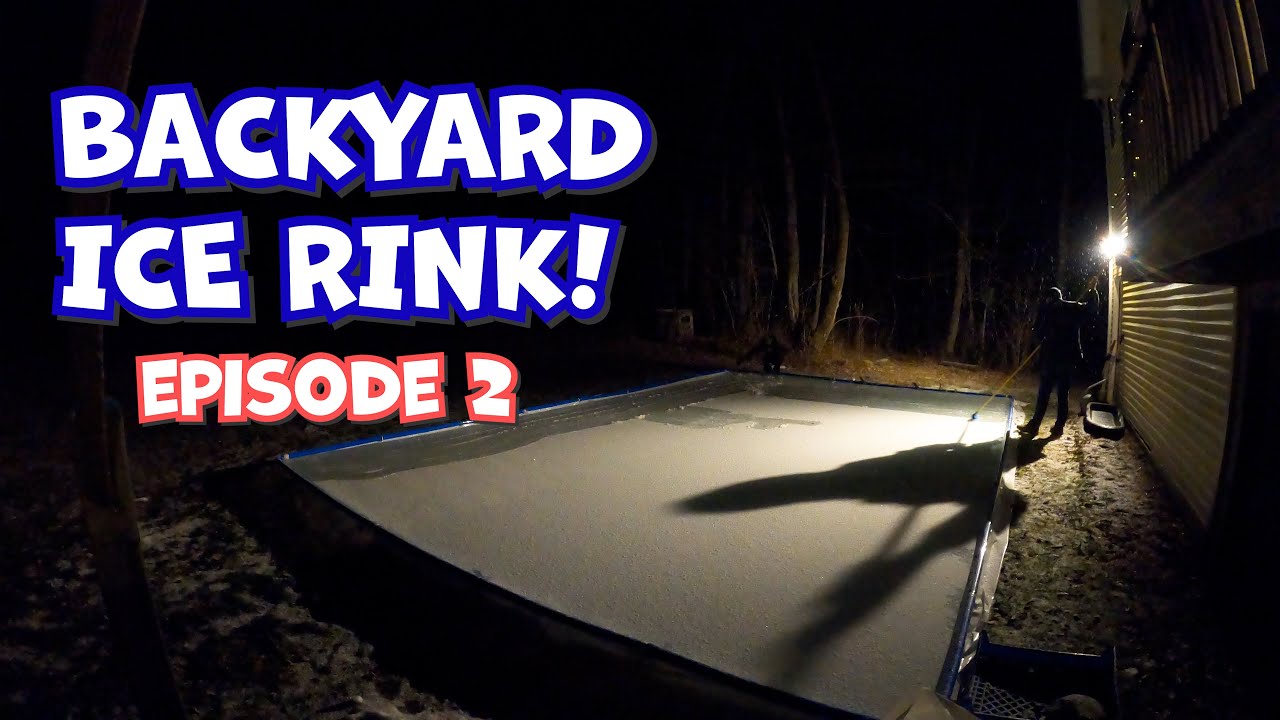Backyard Ice Skating Rink - Episode 2 (Averting disaster!)