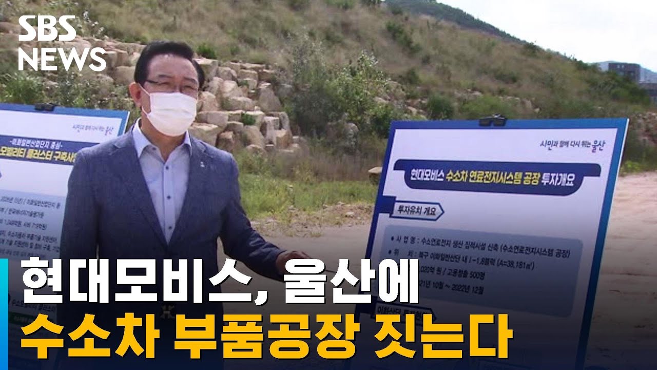 현대모비스, '수소도시' 울산에 수소차 부품공장 짓는다 / SBS