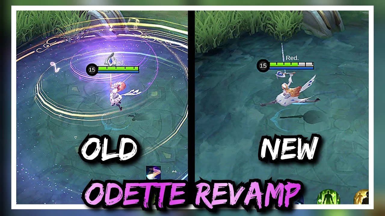 ODETTE REVAMP OLD vs NEW SIDE by SIDE COMPARISON - MOBILE LEGENDS BANG BANG