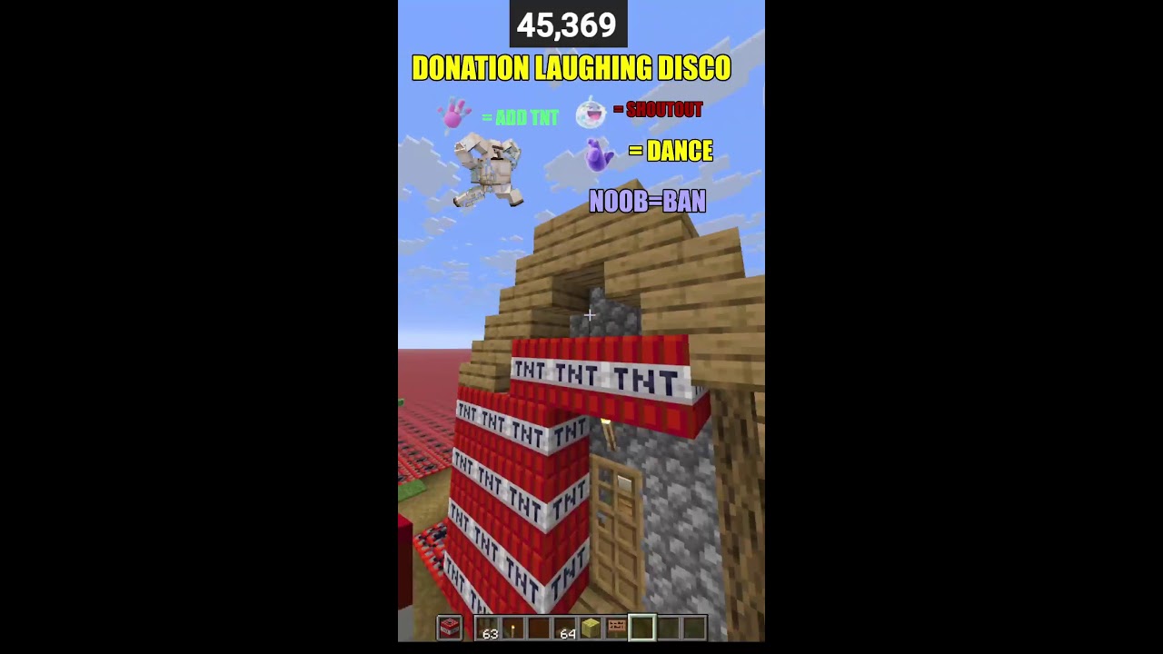 Minecraft TNT Village #shortlive