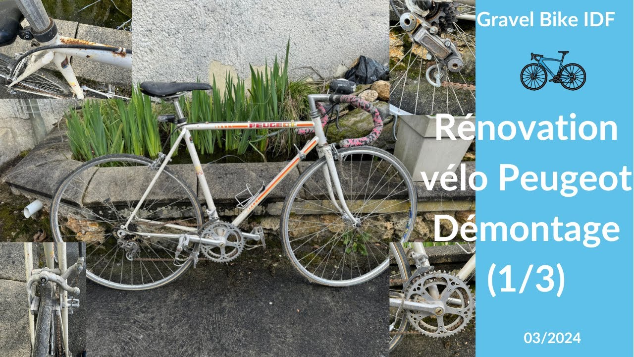Rénovation Vélo Peugeot Vintage - Le démontage (1/3)