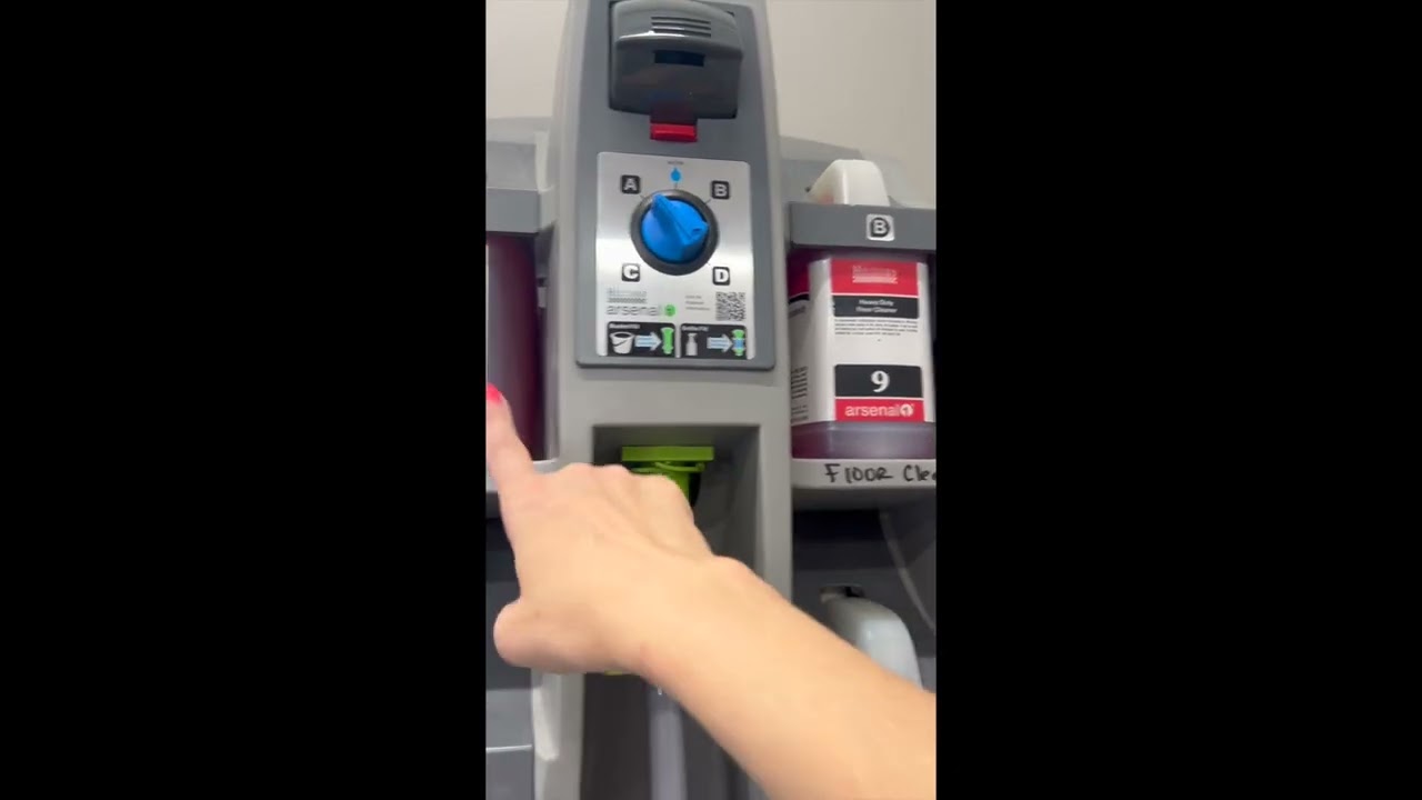 how to use the Arsenal product dispenser by Hillyard
