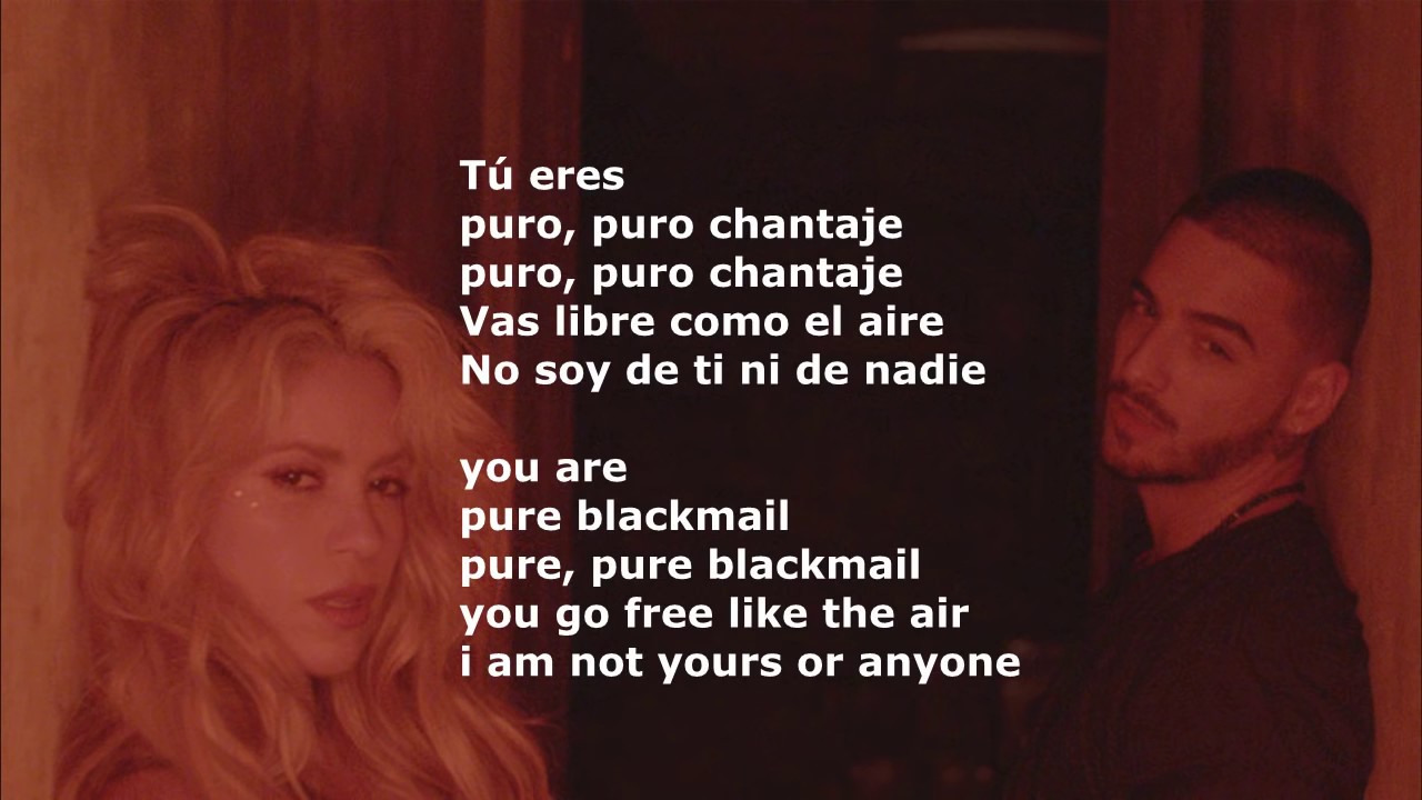 Shakira ft  Maluma   Chantaje   English Lyrics   Lyrics Spanish English   English Version