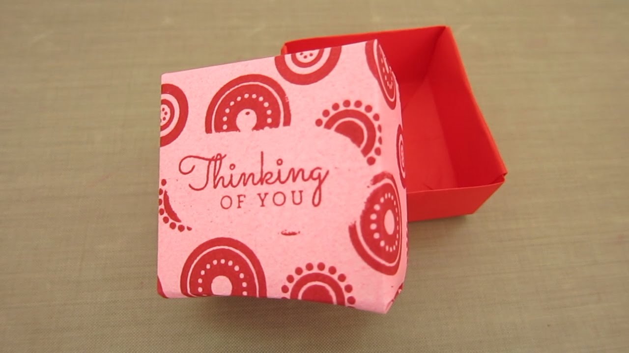 STAMP MASKING FOR AN ORIGAMI BOX