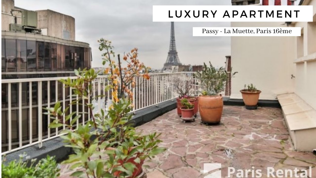 Luxury Paris Rental Apartment Tour | Passy-La Muette | PARISRENTAL | Tour Eiffel view | Ref.55983