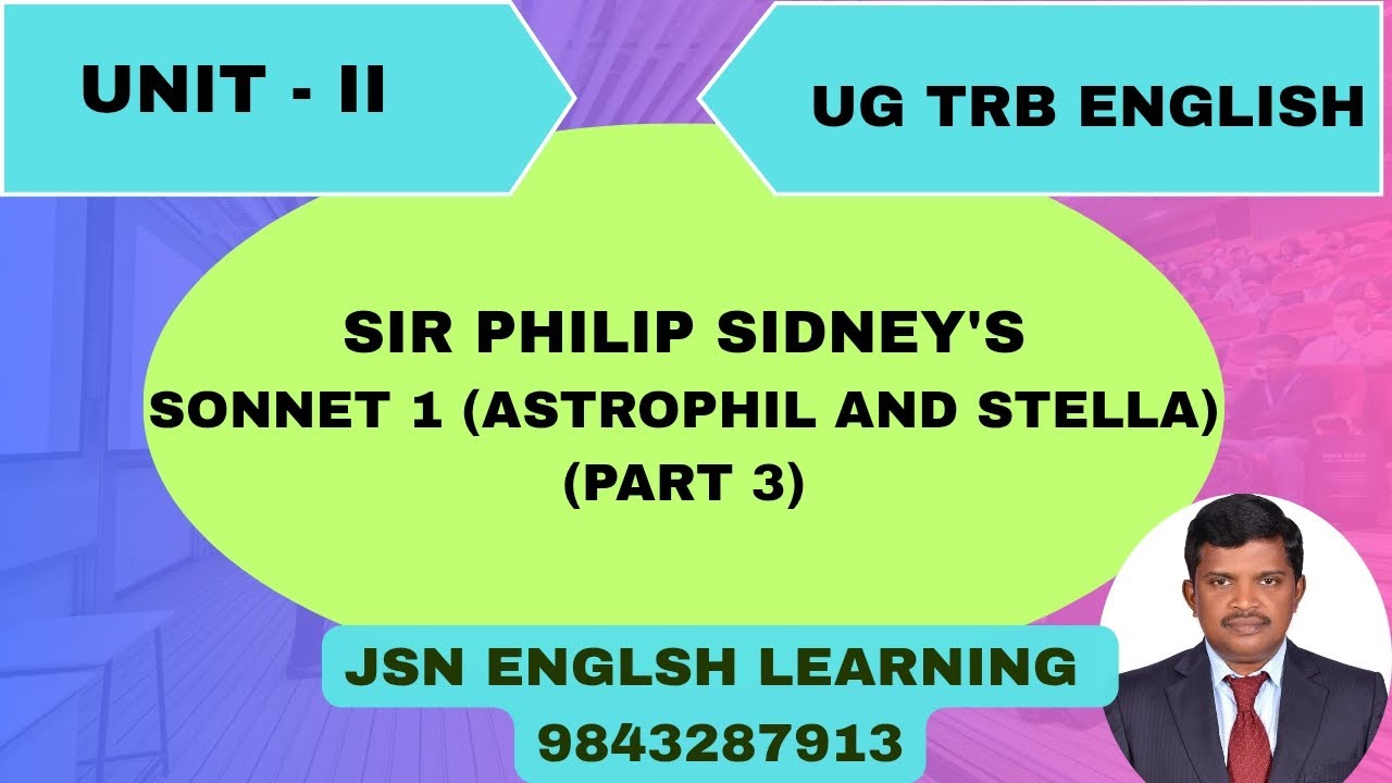 Sonnet 1 (Astrophil and Stella) (Part 3)@jsn_englishlearning #ugcnetenglishliterature 