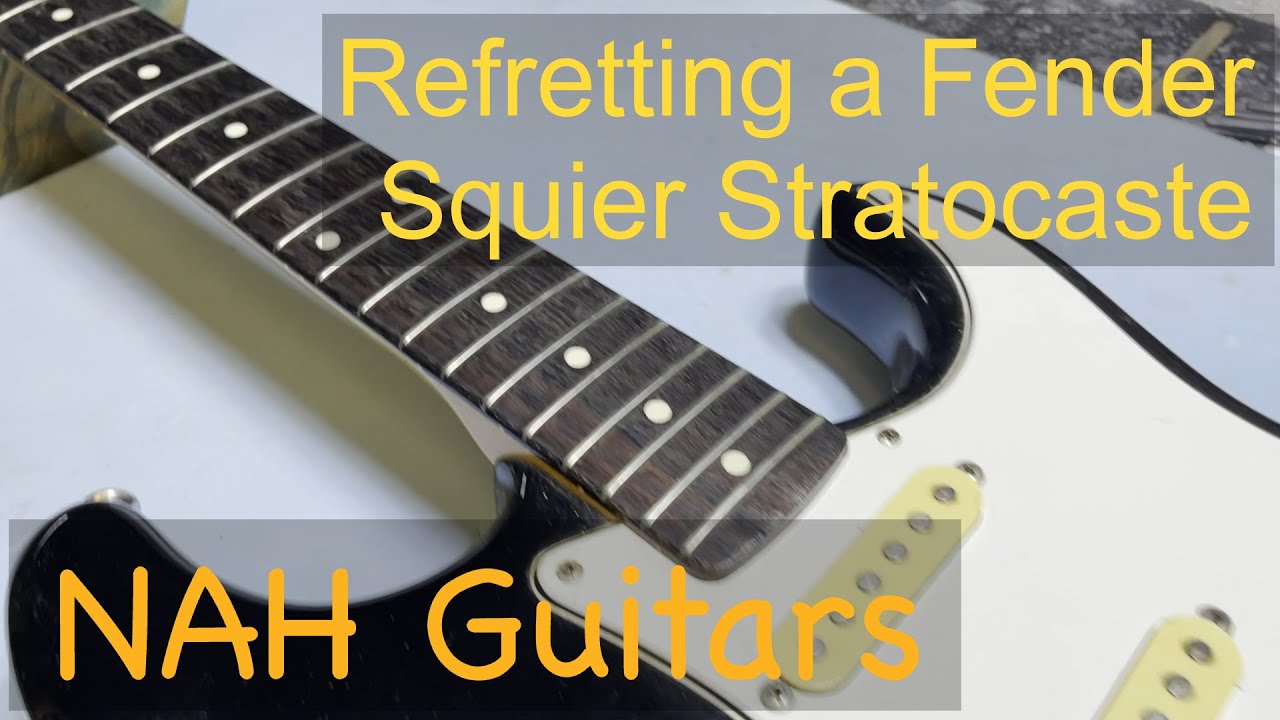 Refretting a Fender Squier Stratocaster