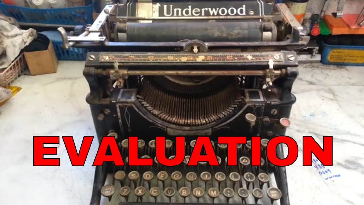 Underwood 5 Typewriter Repair Restore Evaluation (pt 1) 10/2019