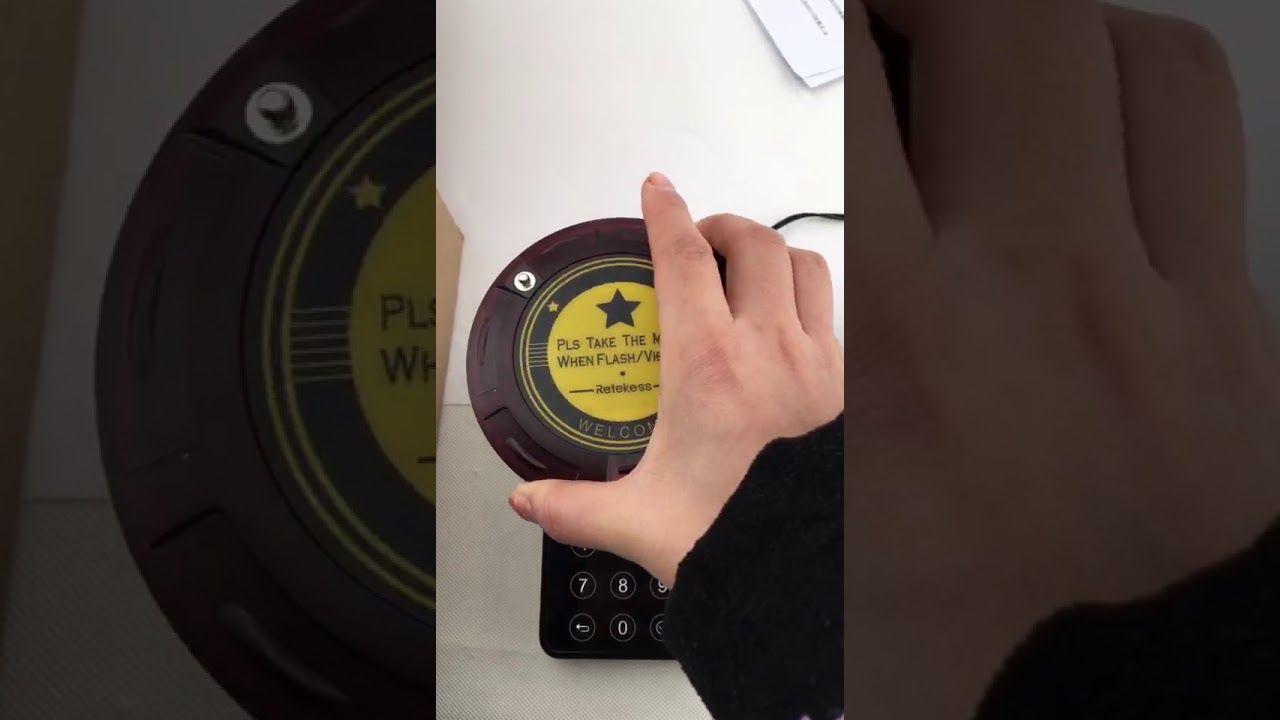 How to set pager ID of Retekess TD103 Coaster Paging System
