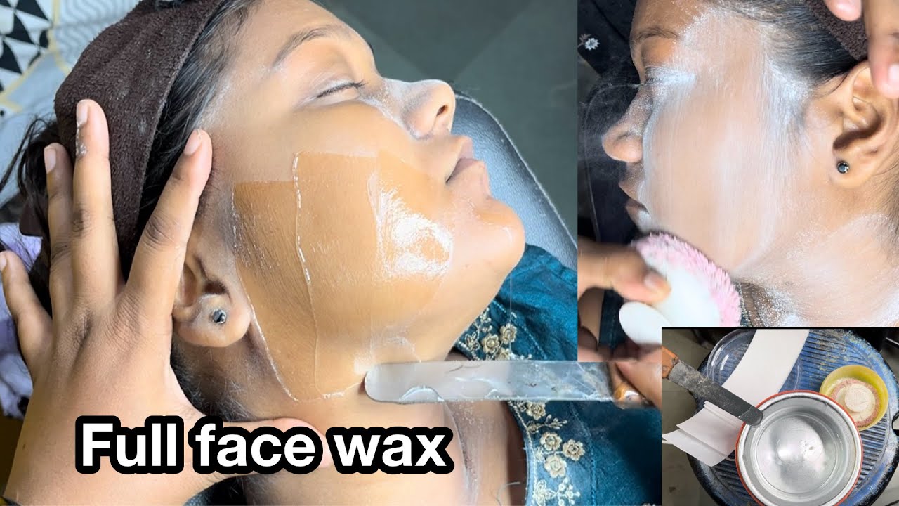 Full face wax | how to reduce facial hair growth #facewax