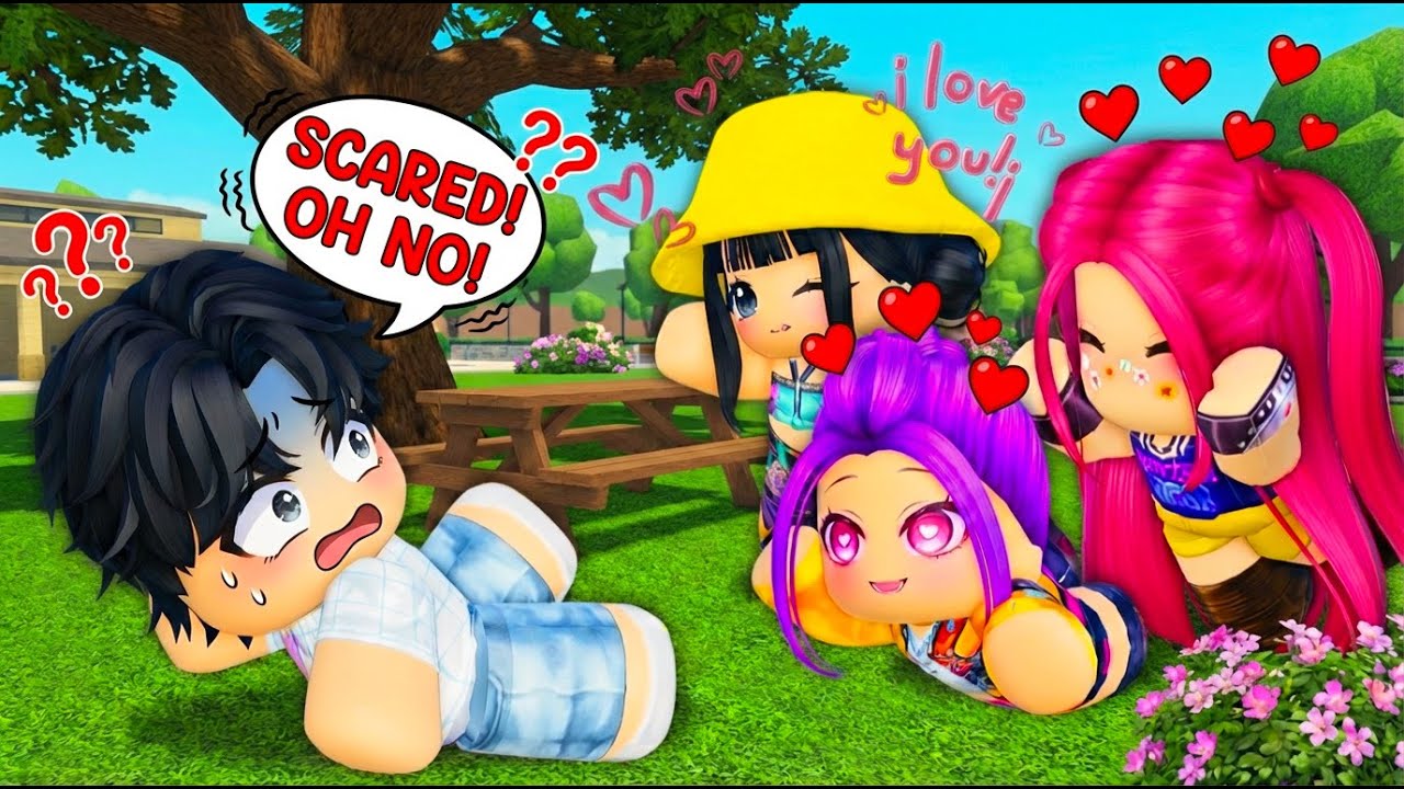 JINU IS CHASED BY 3 FAN GIRLS IN ROBLOX: RUMI, ZOEY & MIRA! (K-Pop Demon Hunters)