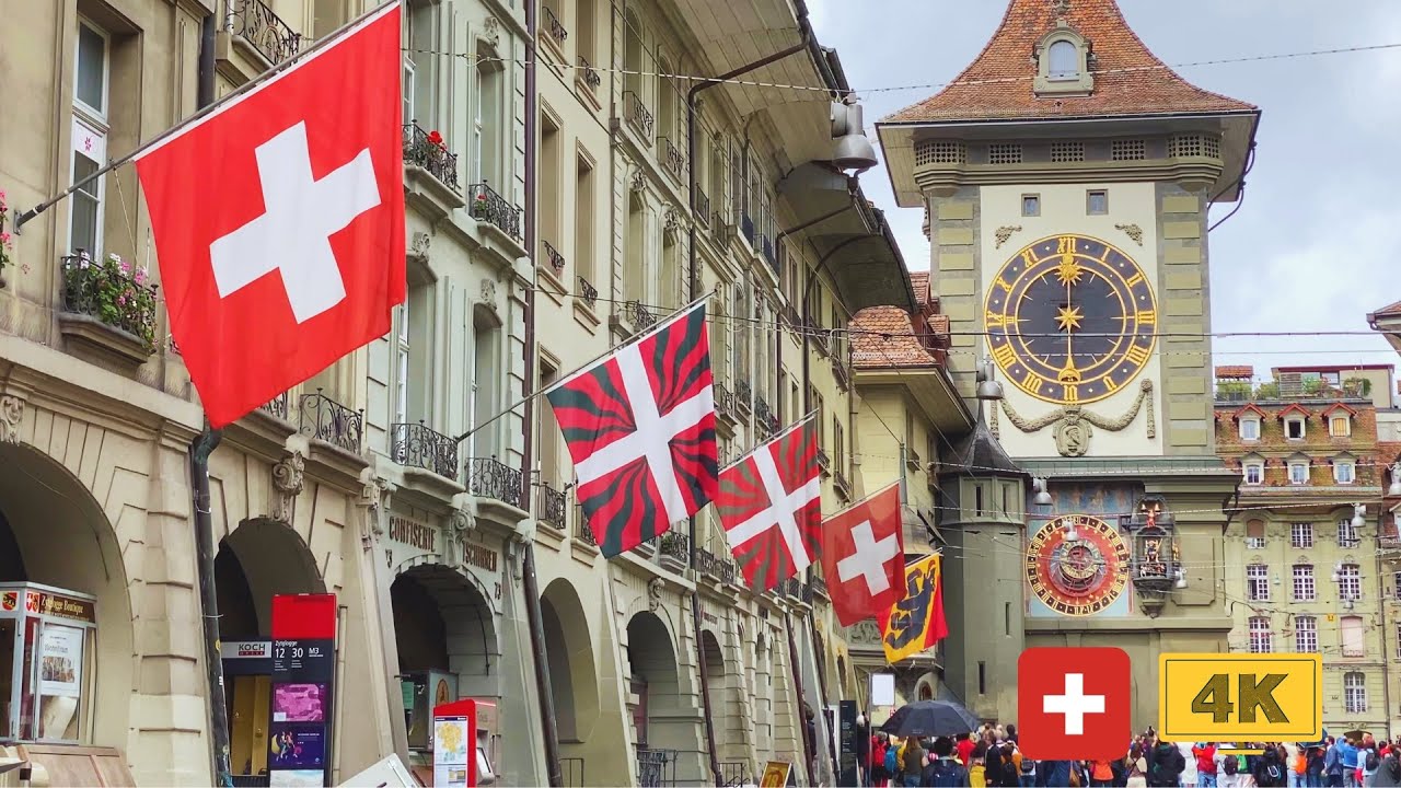 Walking in Bern 4k - Switzerland