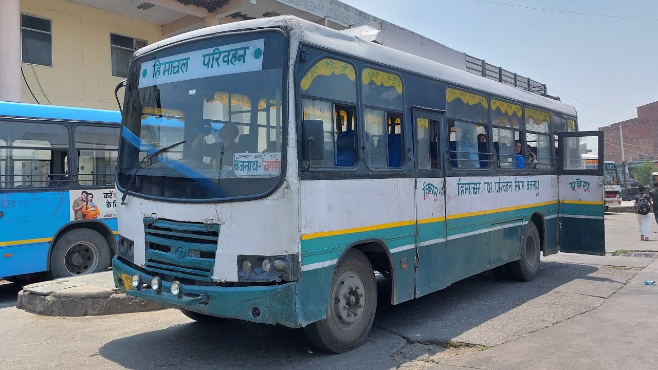 Palampur to kangra Hrtc bus l HRTC Baijnath to Chandigarh l Bus Wale Bhaiya