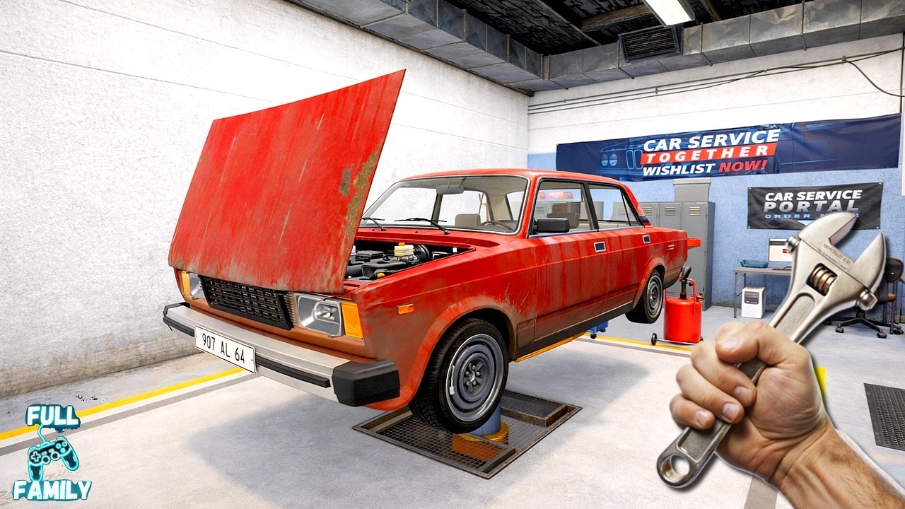 NOUVEAU JEU DE SIMULATION DE MECANIQUE AUTOMOBILE EN COOP / Car Service Together