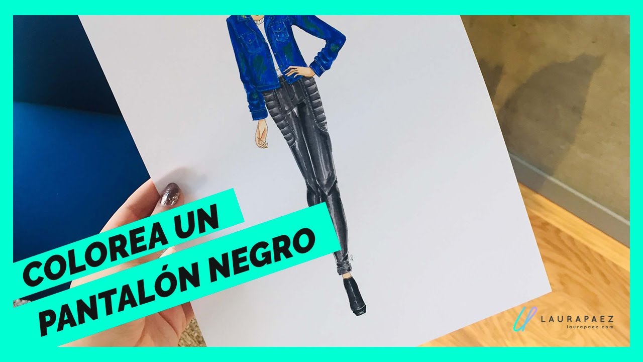 Cómo colorear un pantalón negro paso a paso