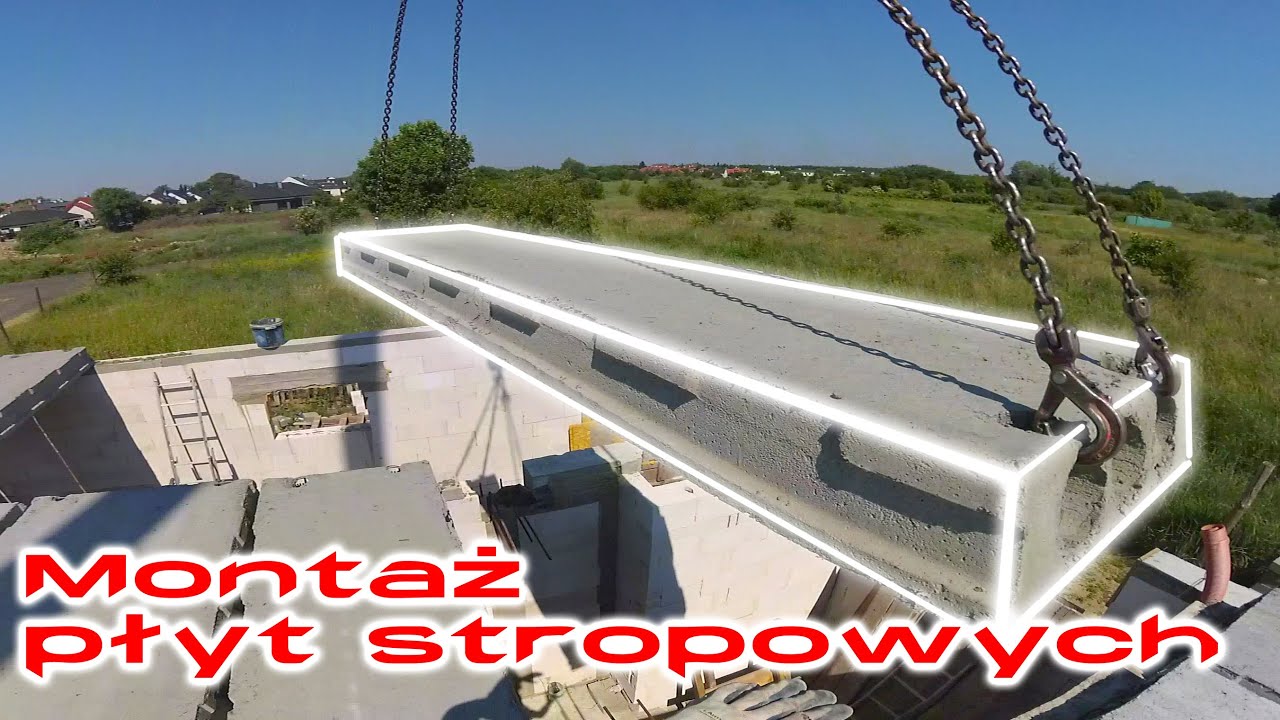 #18 Montaż płyt stropowych, płyty żerańskie relacja #budowadomu