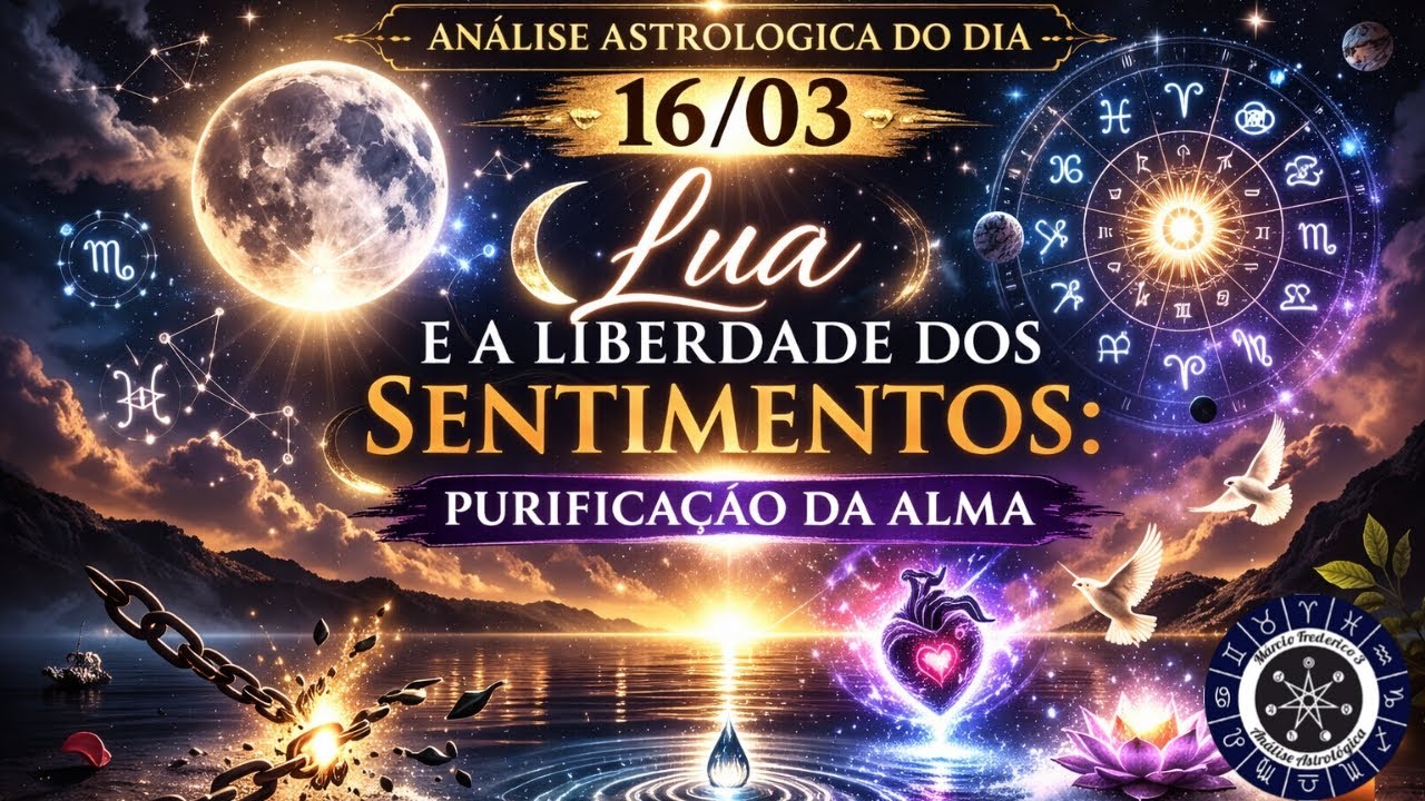 Influencias emocionais com á Lua retornando no Eclipse Solar... Análise Astrológica do dia 16/03
