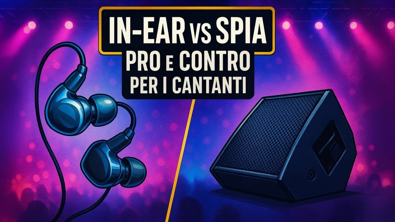 In-Ear VS Spia: Pro e Contro per i Cantanti