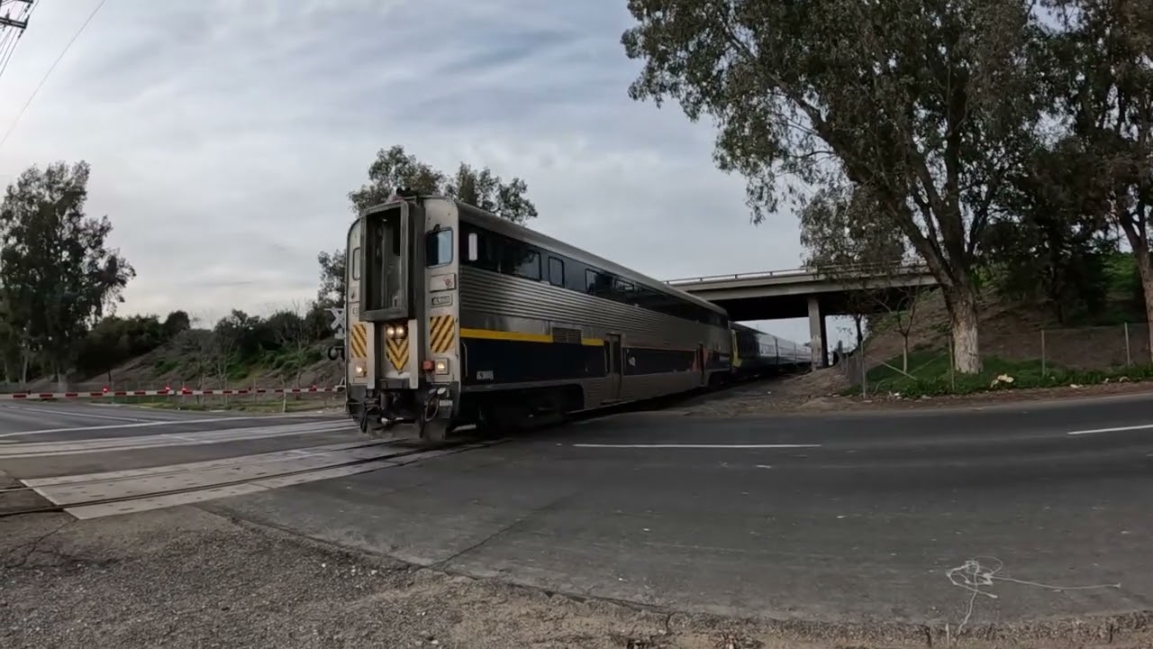 Amtrak Gold runner 712 heading out Hanford 2/14/26