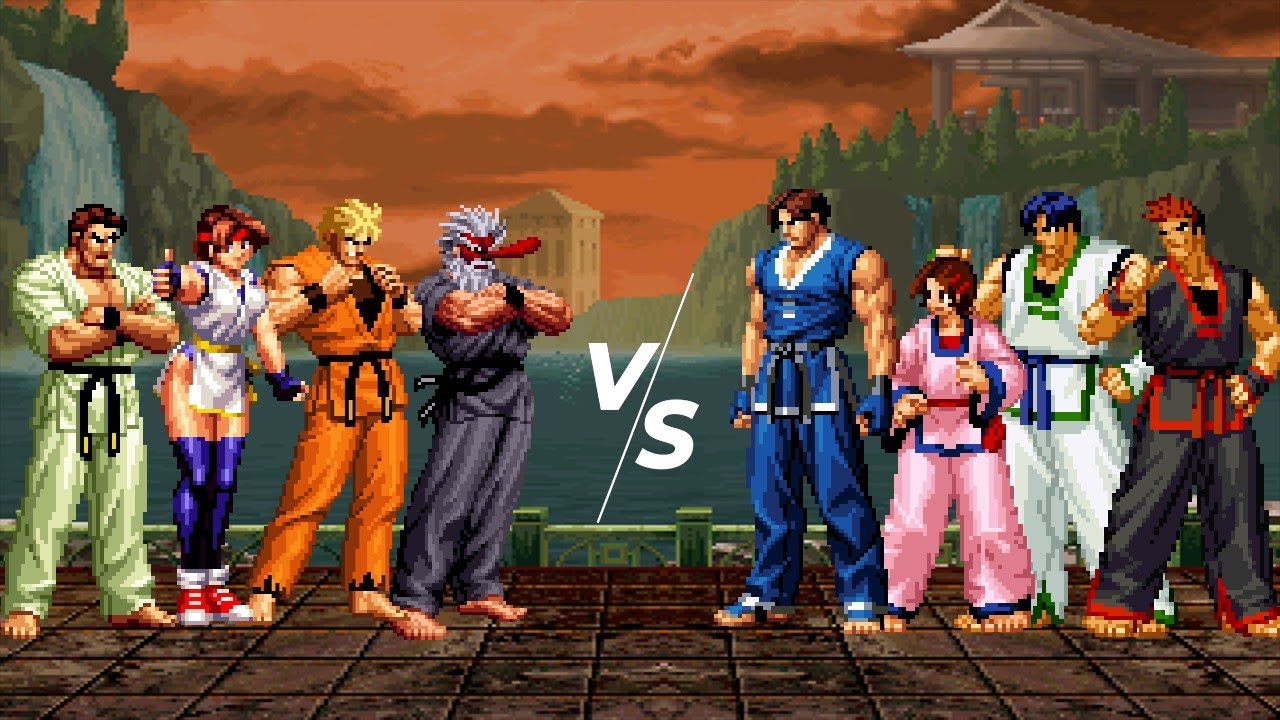 Sakazaki Family Team vs Kim Family Team [Kof2002 Mugen]
