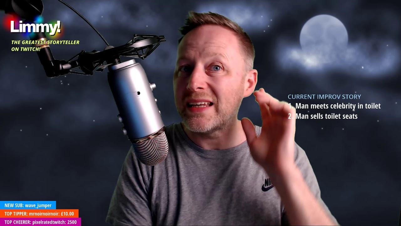 Limmy's Improv Stories: Celeb In Toilet / Man Sells Toilet Seat