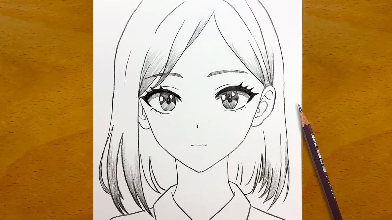 Anime Sketch | How to Draw a Beautiful Anime Girl with Pencil – Full Drawing Process