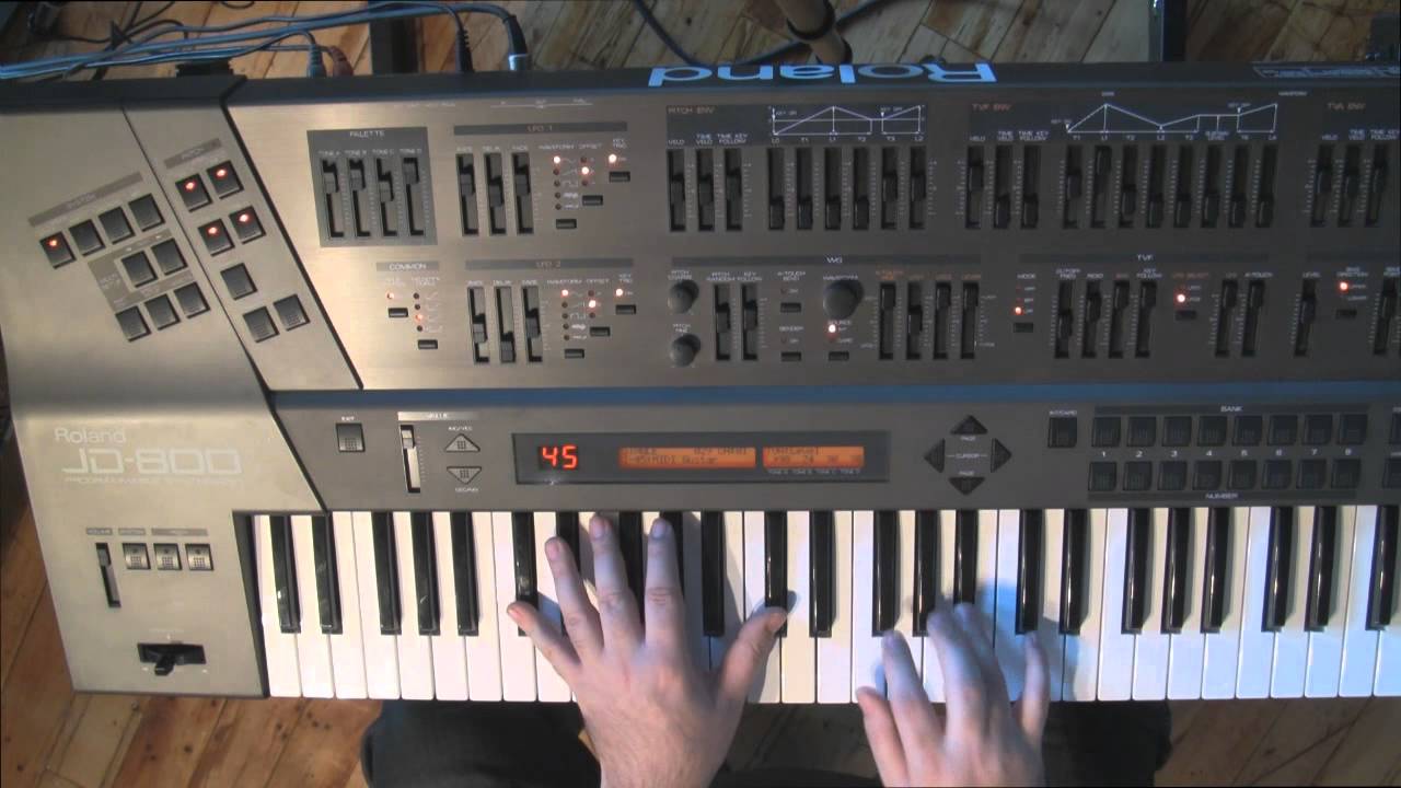 Roland JD 800 первые 40 заводских пресетов и небольшой обзор