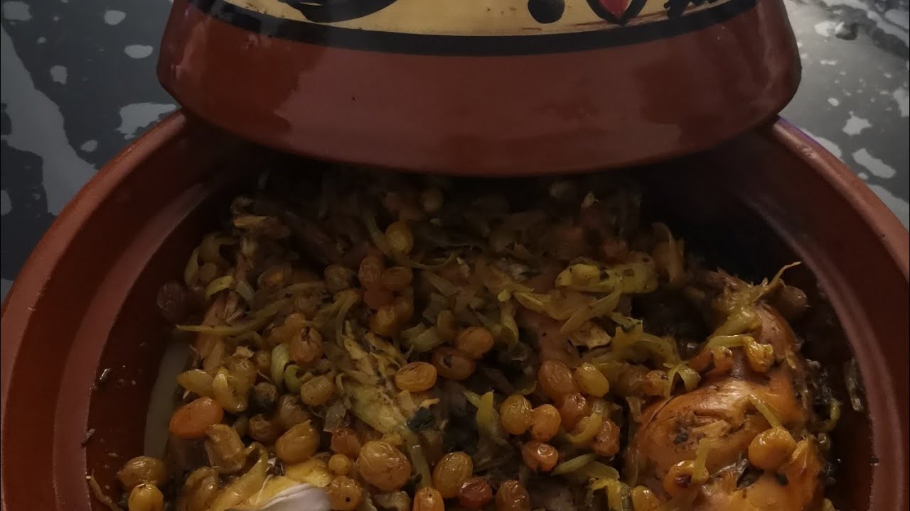TAJINE AU LAPIN OIGNON ET RAISIN SEC 🇲🇦🇲🇦