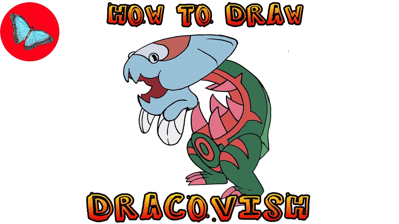 How To Draw Pokemon - Dracovish | Drawing Animals