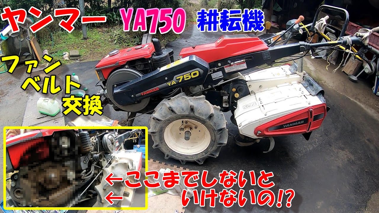 耕運機ならヤンマーがいいと思います!!!大変でしたファンベルト交換!!現場で軽いノリでは痛い目みます!!!!