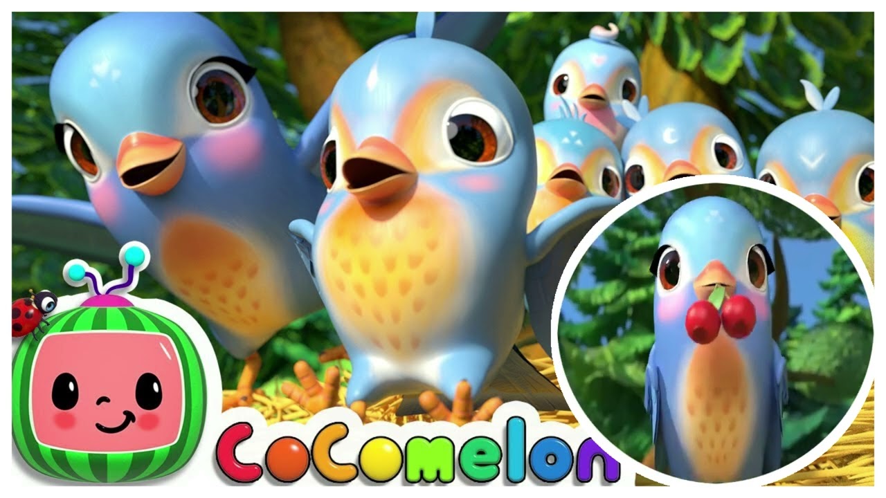 Five Little Birds 3 | CoCoMelon Nursery Rhymes & Kids Songs | 3D | ACAPELLA