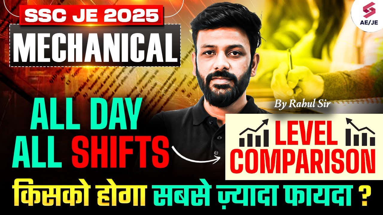 SSC JE Exam Review 2025 for SSC JE Mechanical | SSC JE Mechanical Analysis All Shifts by Rahul Sir