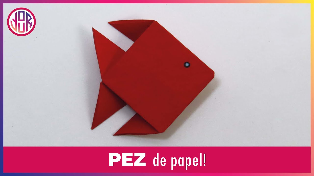 CÓMO HACER UN PEZ DE PAPEL 💡 Tutorial Origami [Paso a paso]