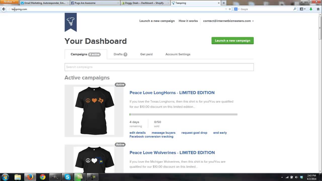 Tee Profit Punch - TeeSpring Analytics