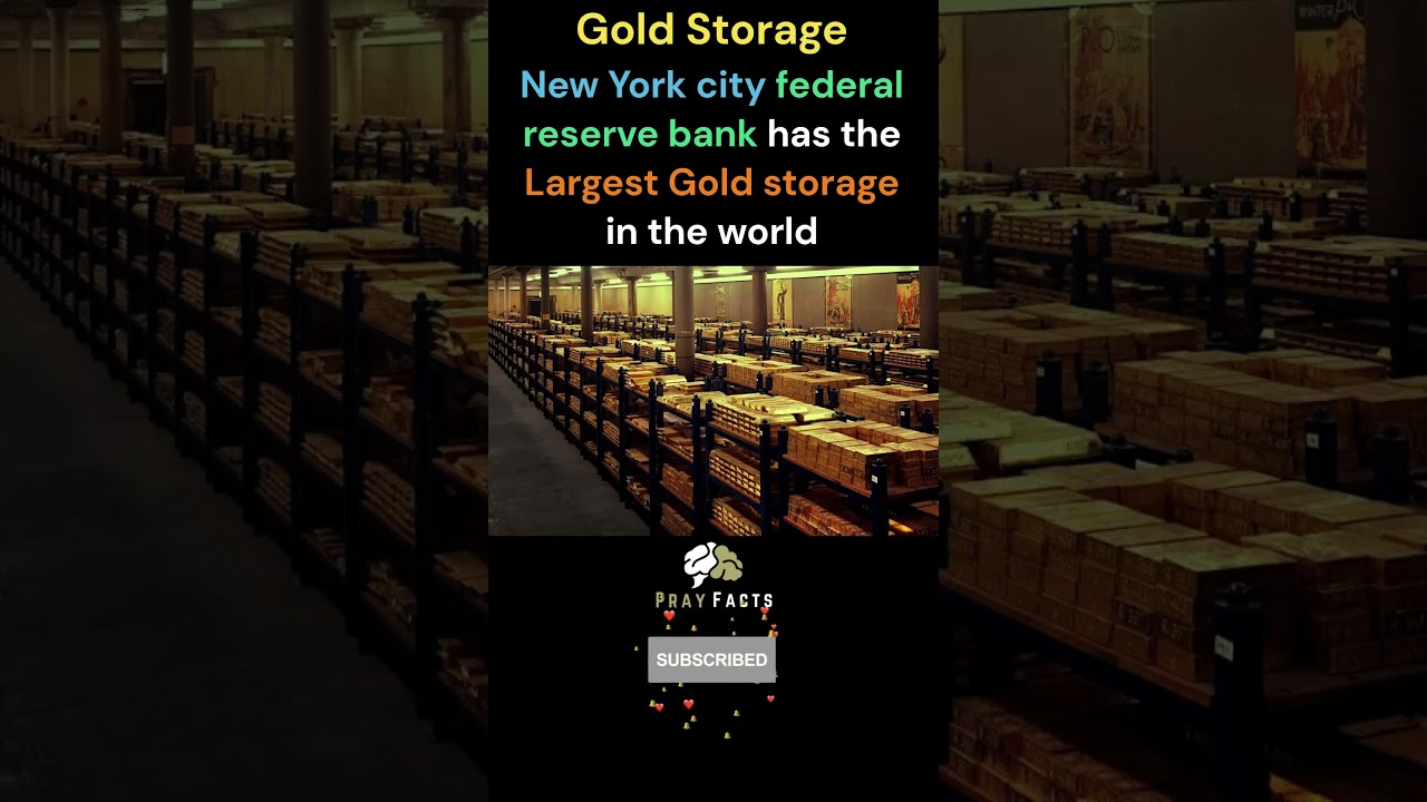 New York City Federal Reserve Bank: The World's Gold Fort Knox 🏦 #viral #amazing #facts #trending
