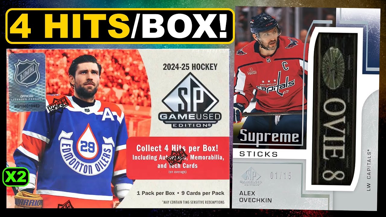 THEY ADDED 3 CARDS?!? - 2024-25 SP Game Used Hockey Hobby Box Break x2