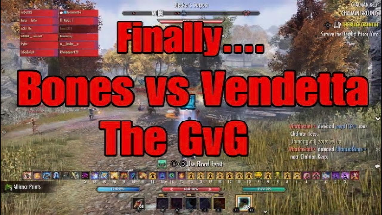 [Eso] [PvP] Bones vs Vendetta/ The GvG [Ps5][Na]