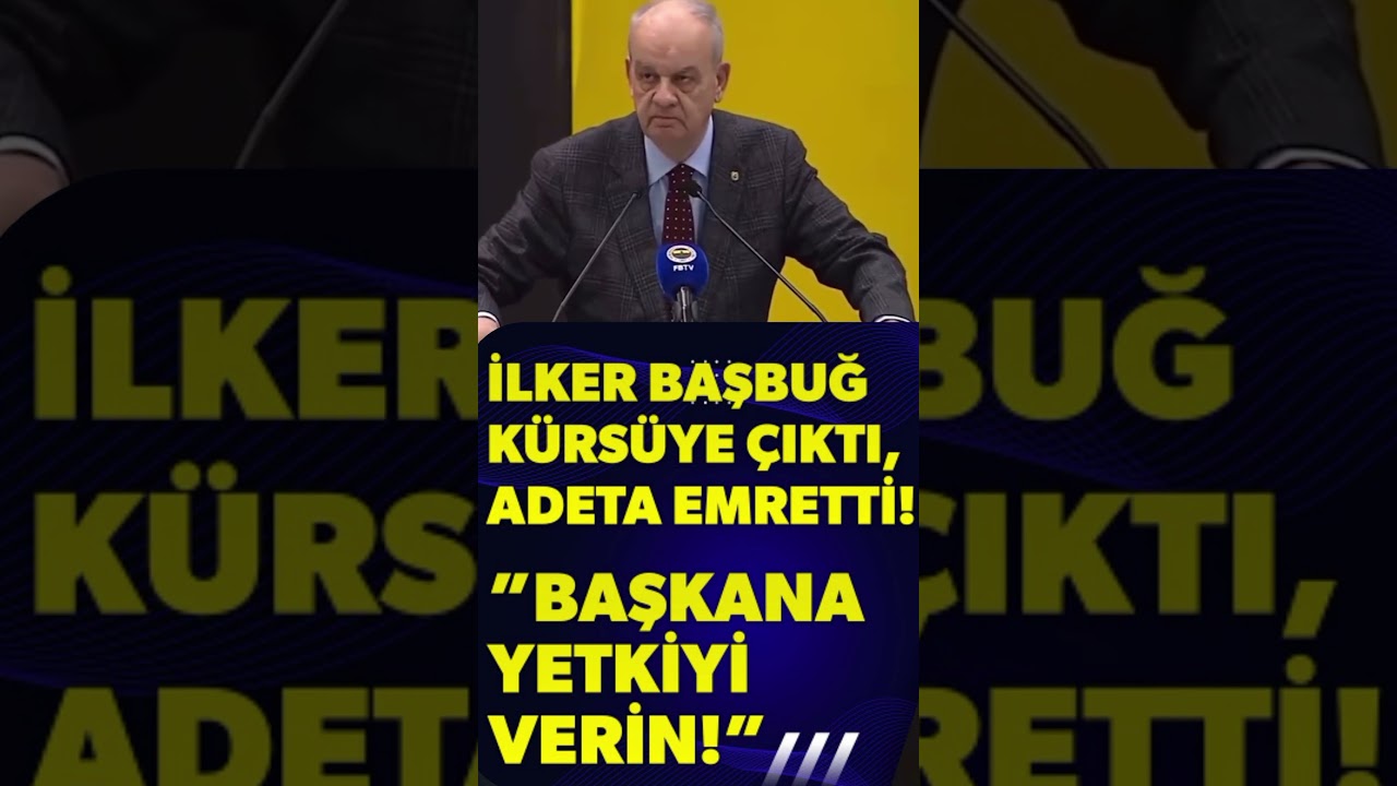 FENERBAH&Ccedil;E KONGRESİNDE İLKER BAŞBUĞ A&Ccedil;IKLAMALARI #fenerbah&ccedil;e #başbuğ #kongre #fenerbah&ccedil;ehaberleri