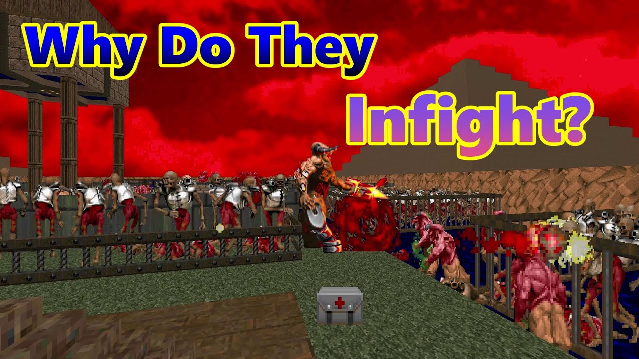 Monster Infighting Collection in Speed of Doom Map 32