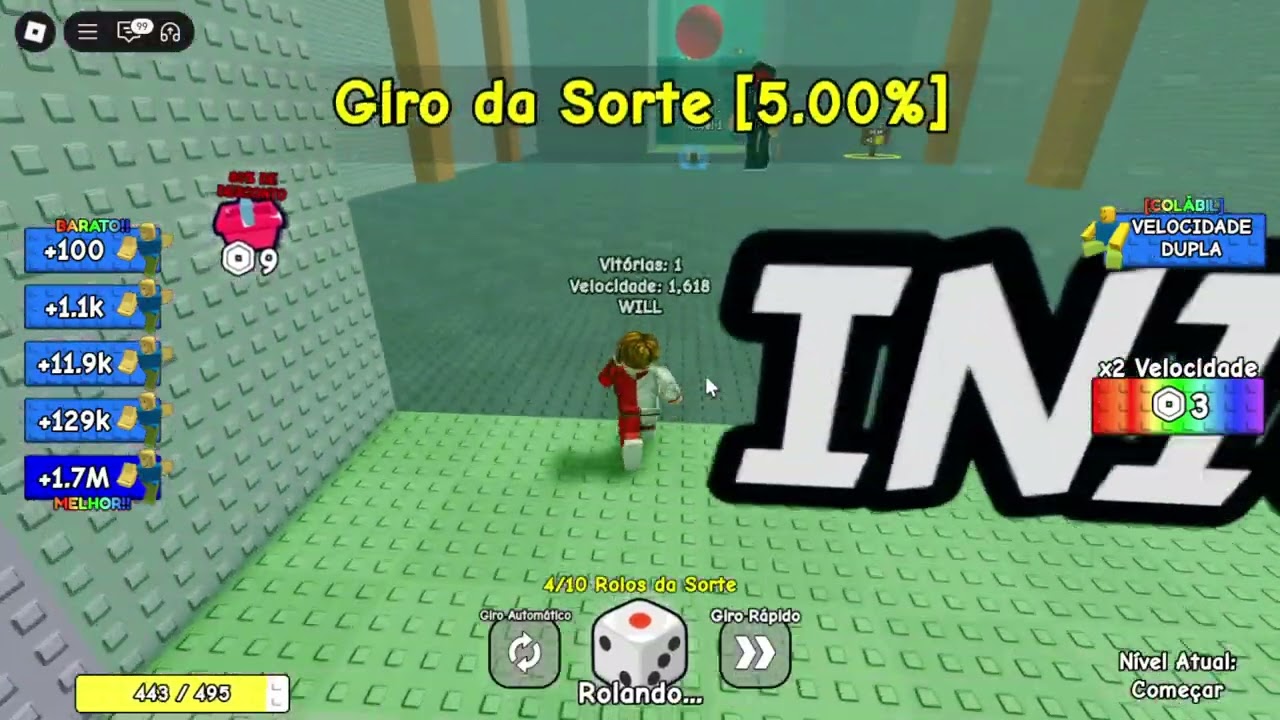 Jogue Dado Por Velocidade | Roblox 1-Speed-Per-RNG