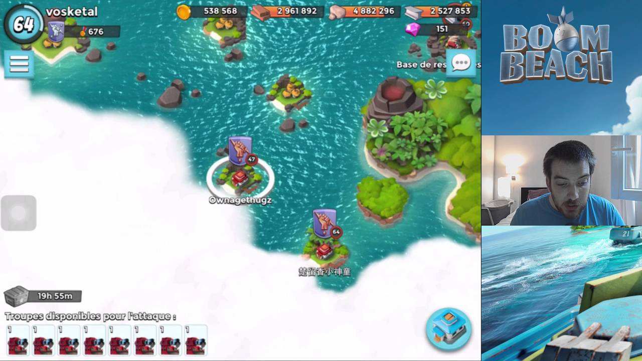 BOOM BEACH | JE DETRUIS UNE BASE INCROYABLE EN FULL BESTIOLES !!!